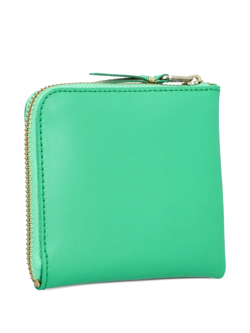Comme Des Garçons Wallet Leren portemonnee met rits Groen