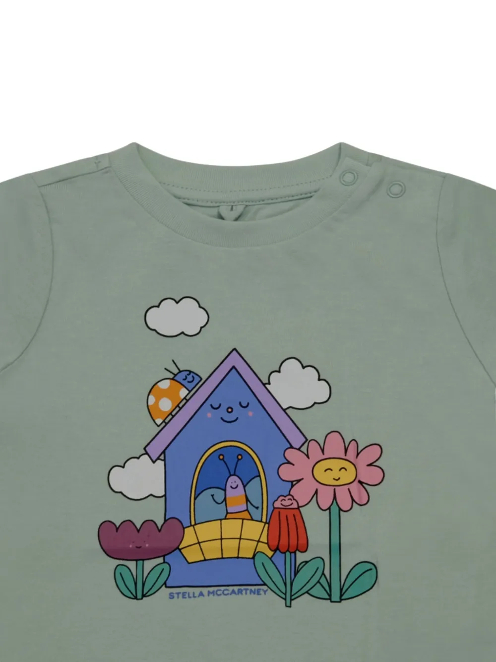  Stella Mccartney Kids Graphic Print T-shirt - Green 