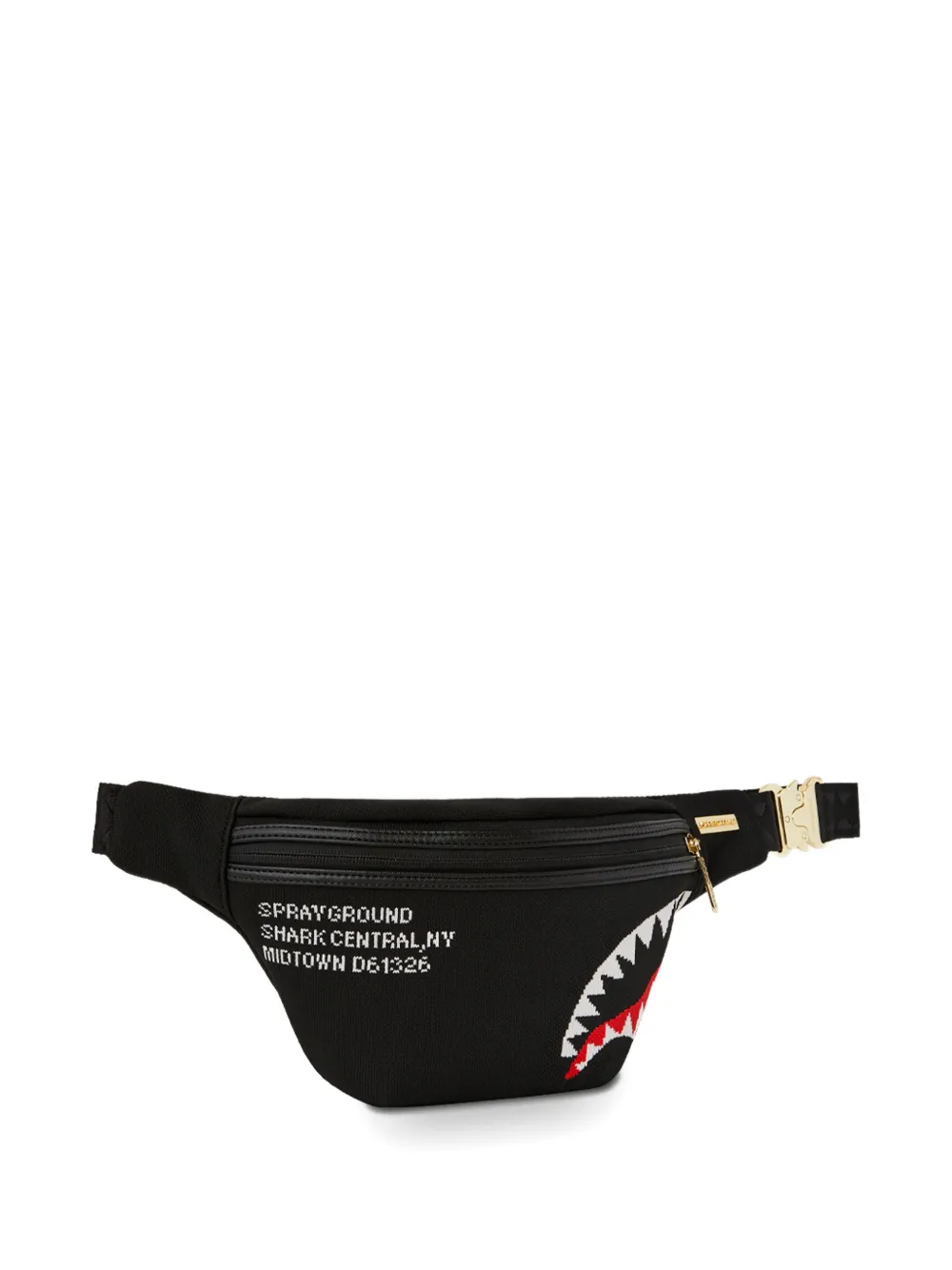 Sprayground Shark Central graphic belt bag - Zwart