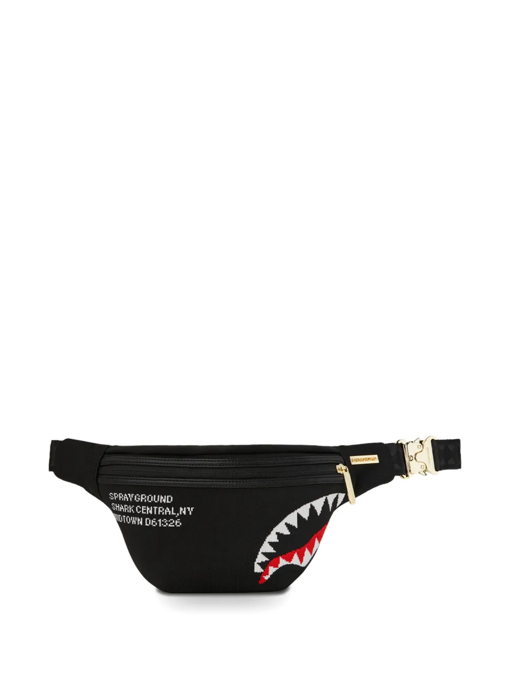 Sprayground Shark Central graphic belt bag - Nero