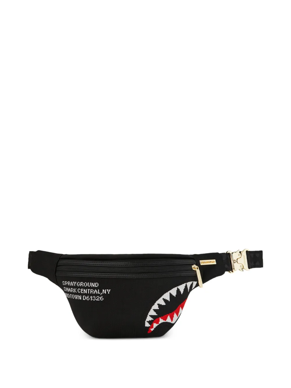 Sprayground Shark Central graphic belt bag - Nero