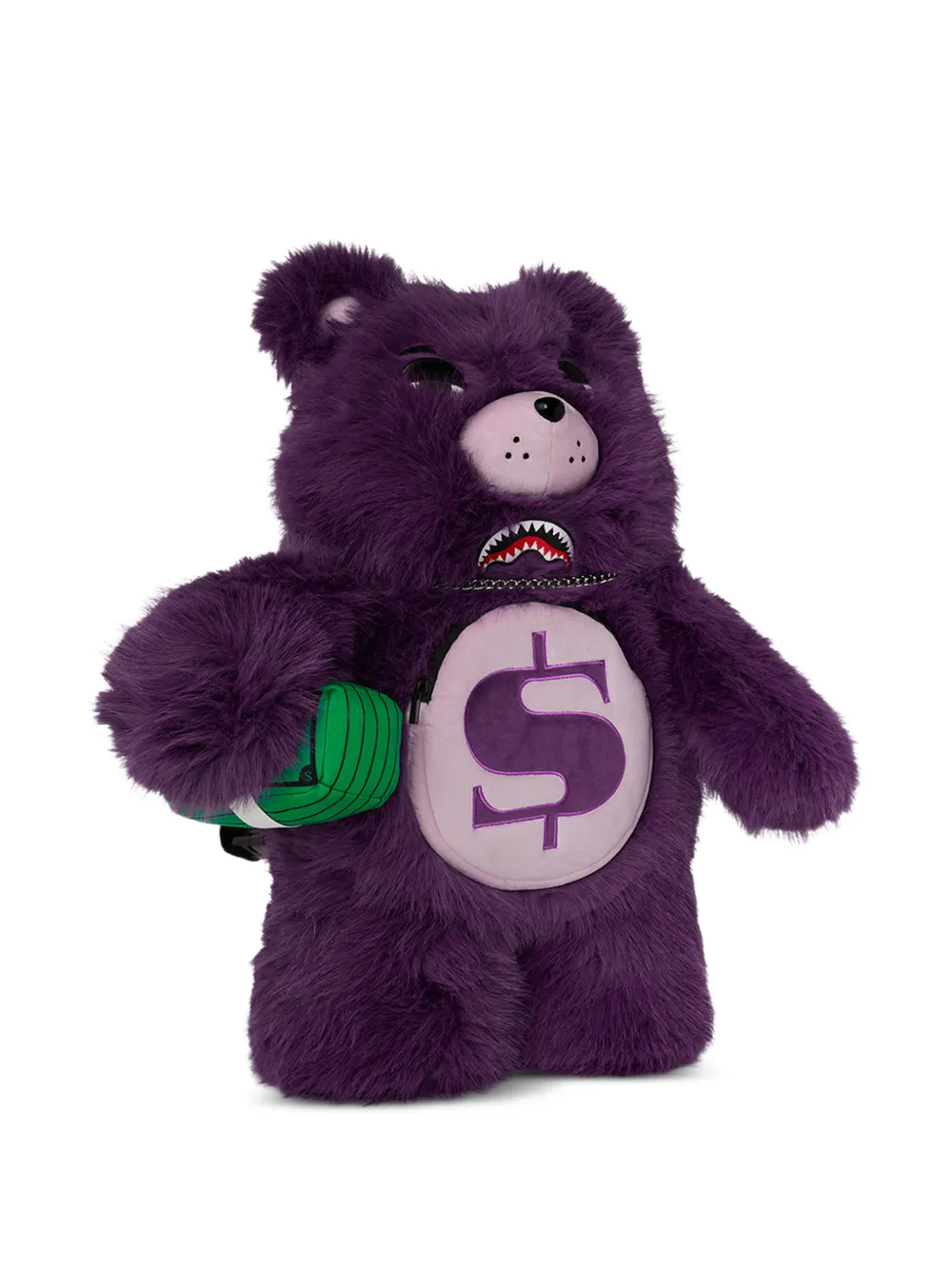  Sprayground Cray Shark Plush-bear Backpack - Purple 