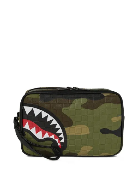 Sprayground Woodland camouflage graphic toiletry bag