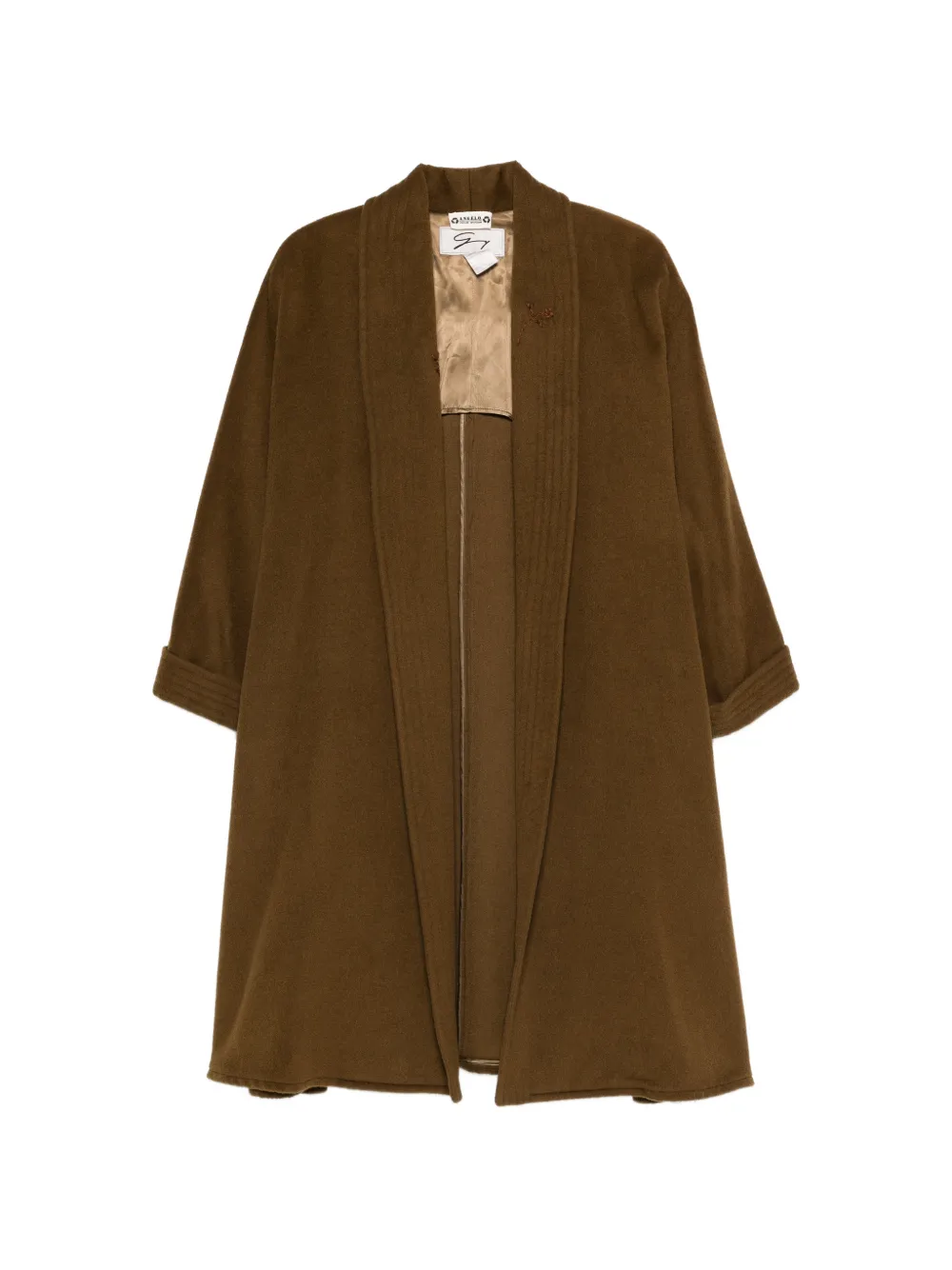 A.N.G.E.L.O. Vintage Upcycling Cappotto con ricamo - Marrone