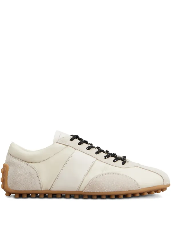Tod's T-marathon Sneakers in Suede and Technical Fabric in White