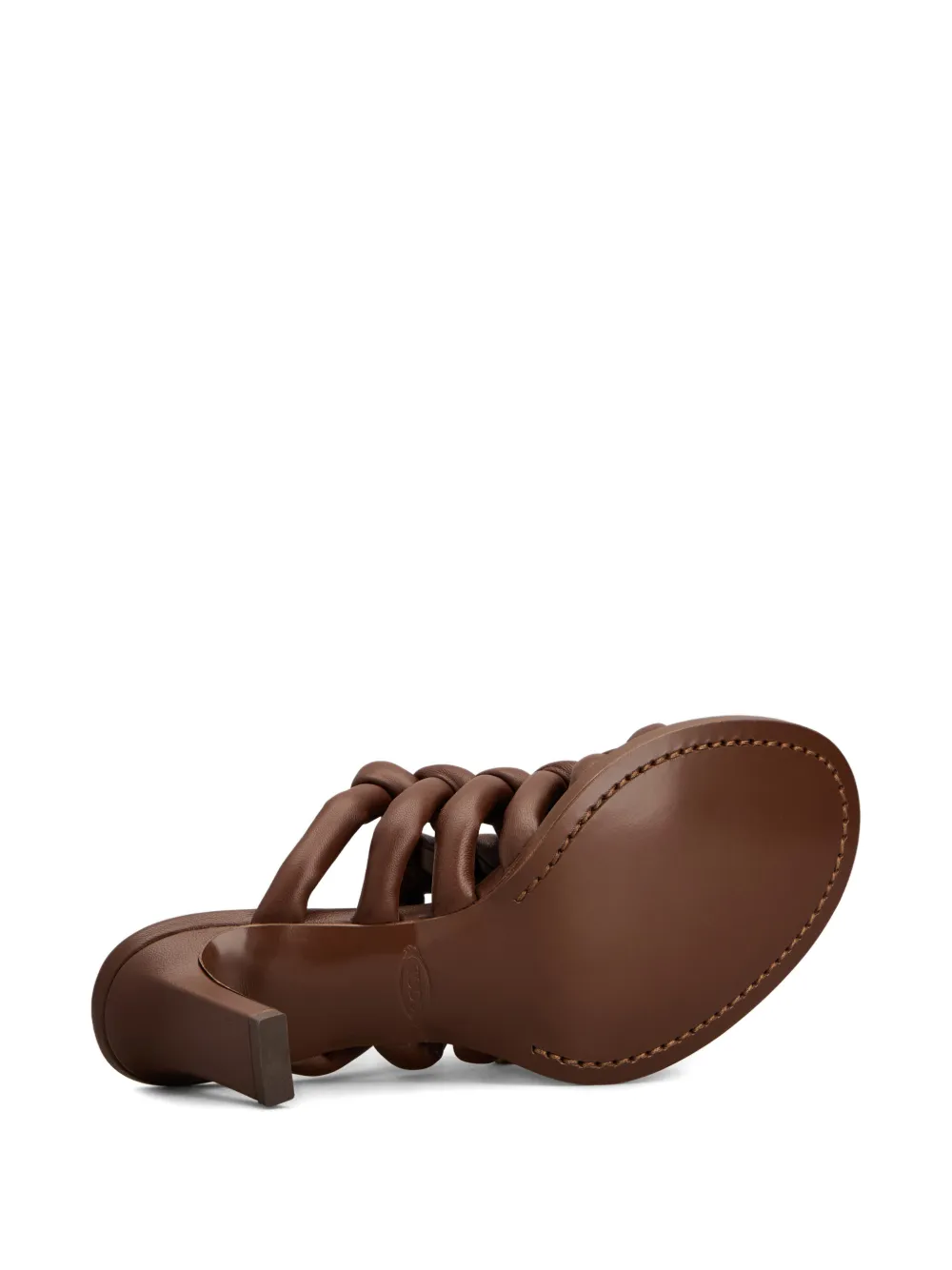 Tod's Intreccio sandalen met hak Bruin