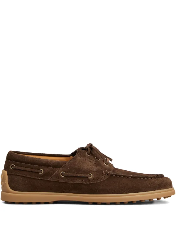 Tod's Sapato Dockside Com Cadarço | Marrom | FARFETCH BR