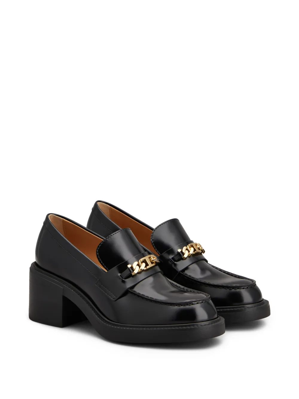 Tod's Loafers met kettingdetail Zwart