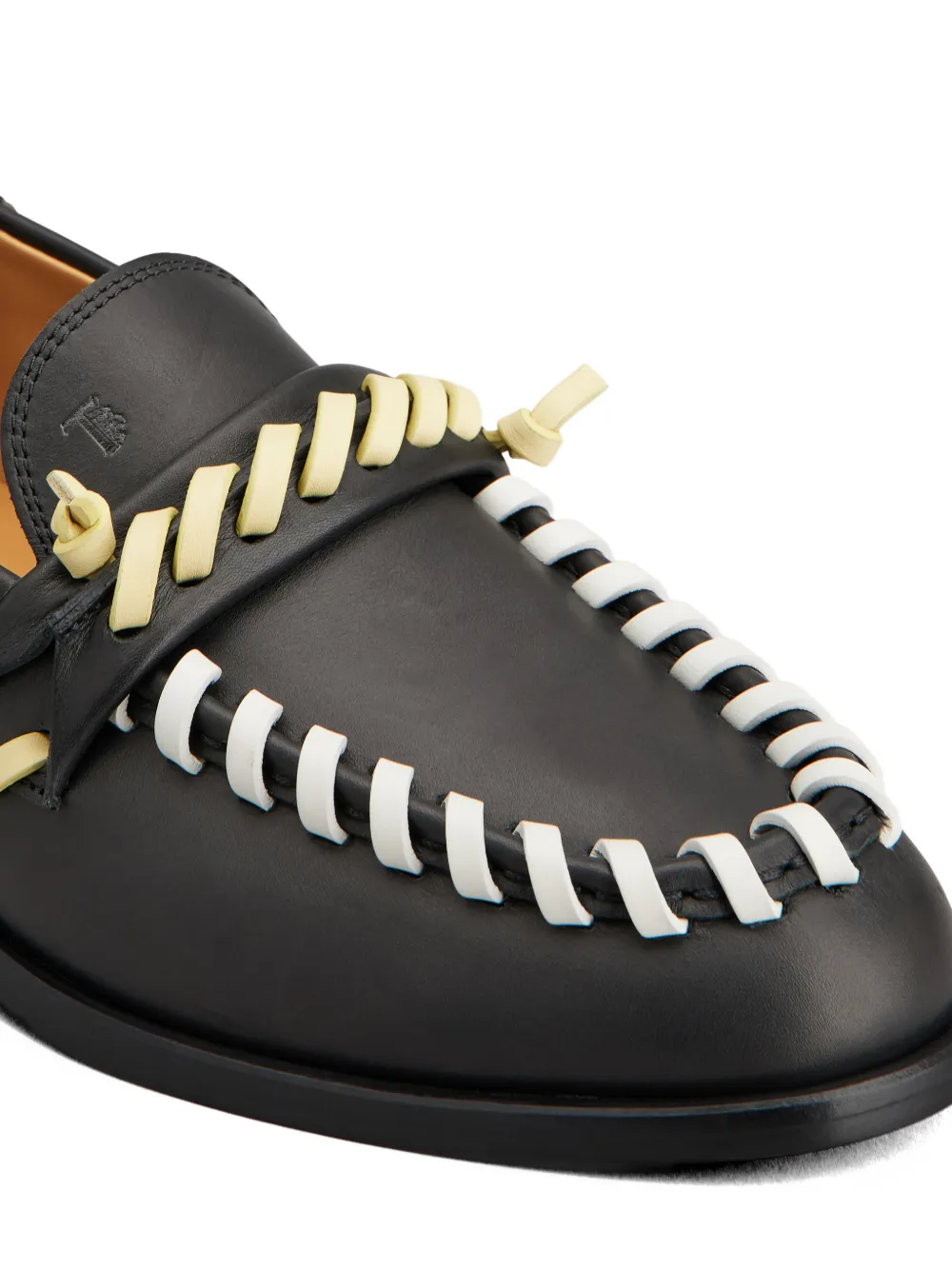 Tod's Gevlochten leren loafers Zwart