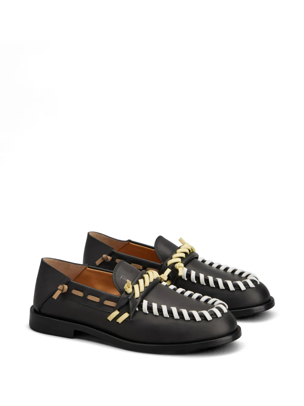 Tod's Gevlochten leren loafers Zwart