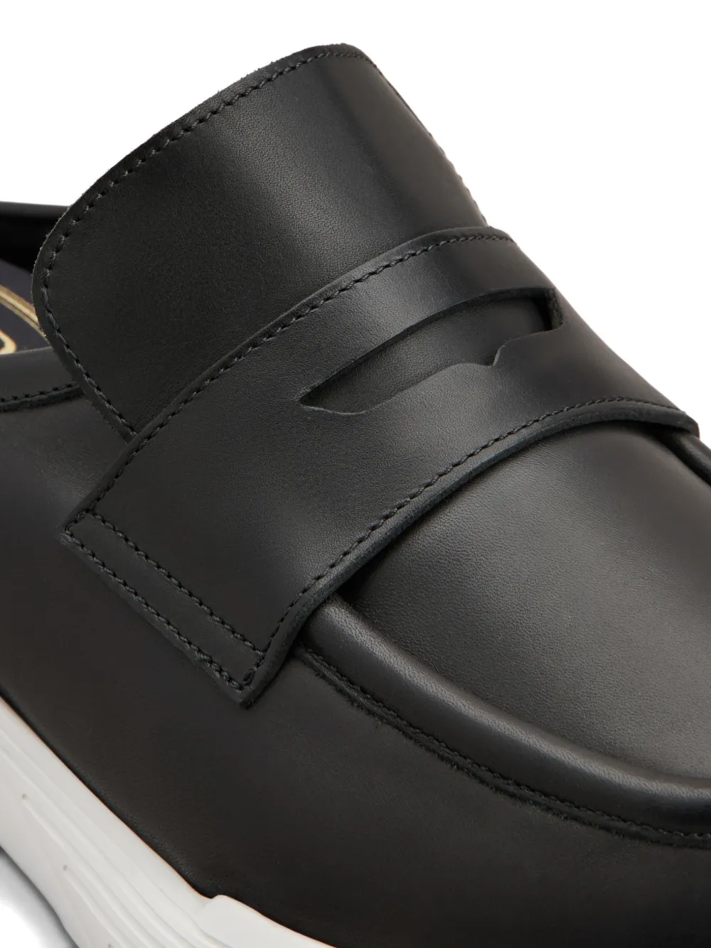 Tod's Muiltjes met penny bar Zwart