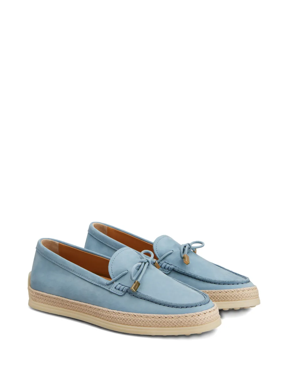 Tod's Loafers met gevlochten afwerking - Blauw