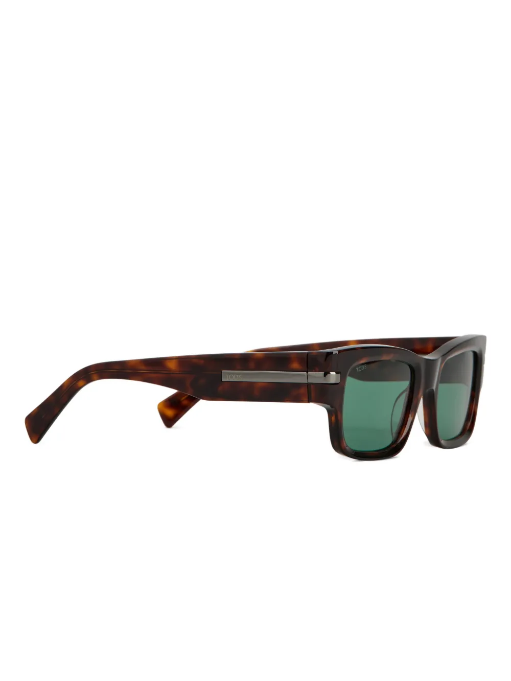Tod's Zonnebril met vierkant montuur Bruin