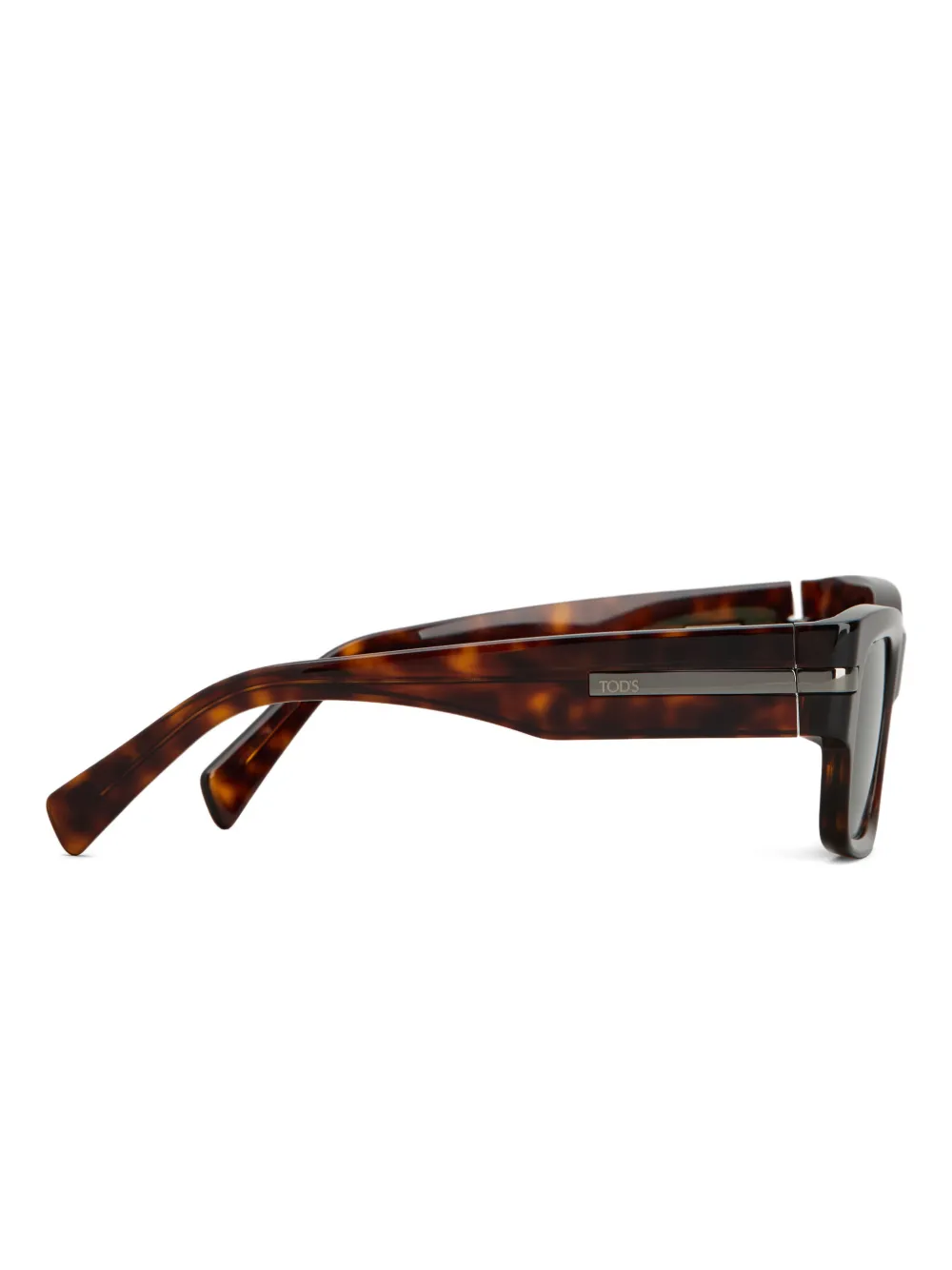 Tod's Zonnebril met vierkant montuur Bruin