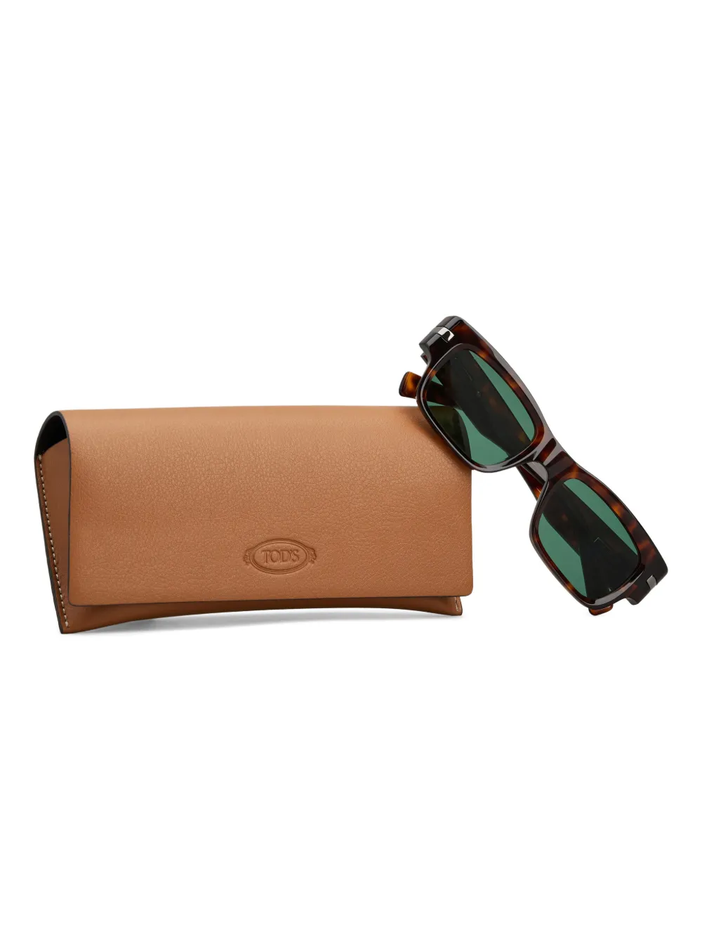 Tod's Zonnebril met vierkant montuur Bruin
