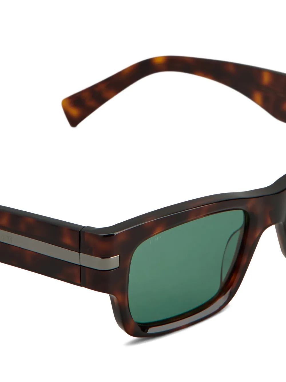 Tod's Zonnebril met vierkant montuur Bruin