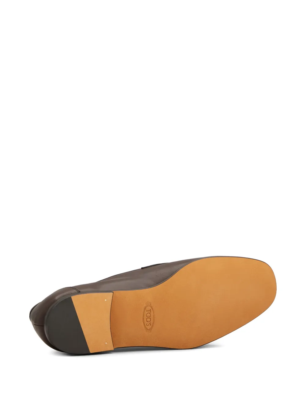 Tod's Leren loafers met bandje Bruin