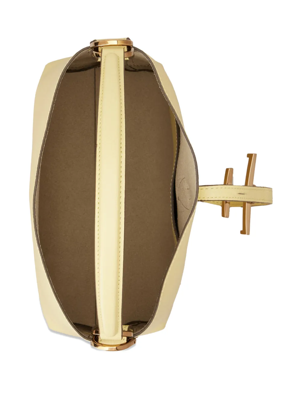 Tod's T Timeless kleine bucket-tas met hanger Geel