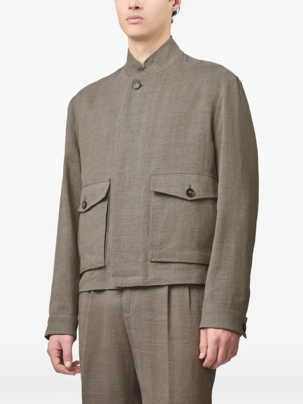 Tod's Kort jack met grote zakken Beige