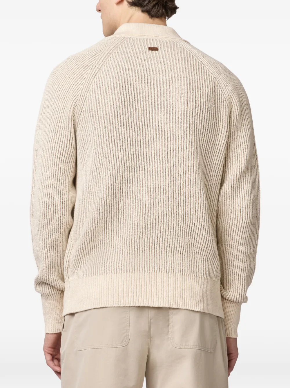 Tod's Geribbelde trui met V-hals Wit
