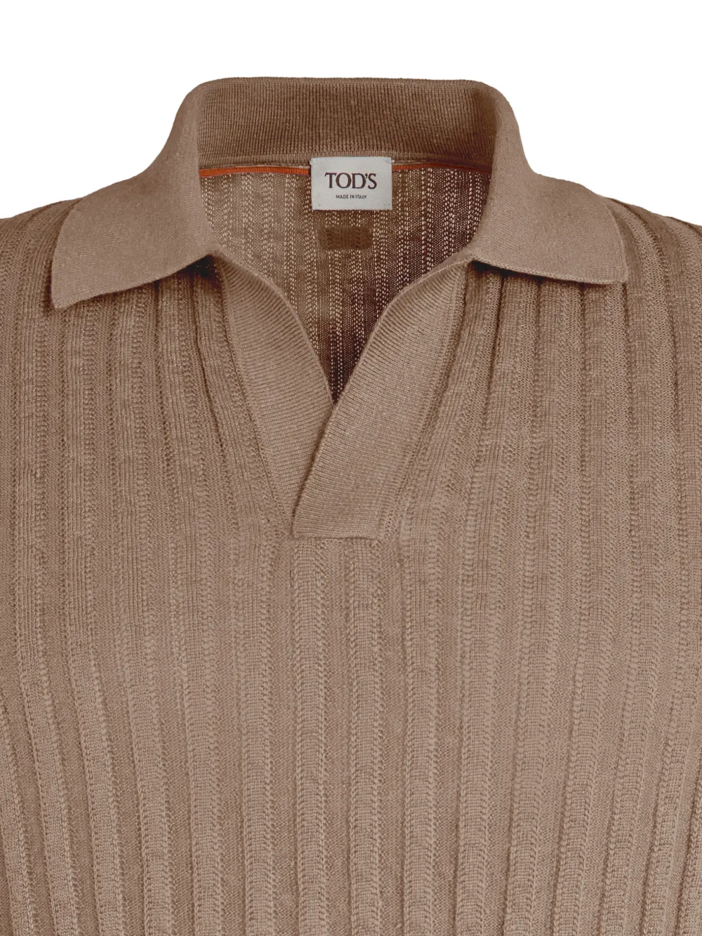 Tod's Geribbeld poloshirt Bruin