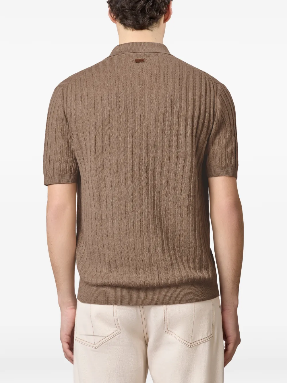 Tod's Geribbeld poloshirt Bruin