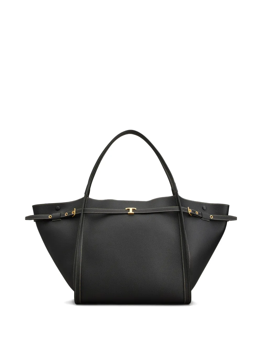 Tod's Medium shopper met gesp - Zwart