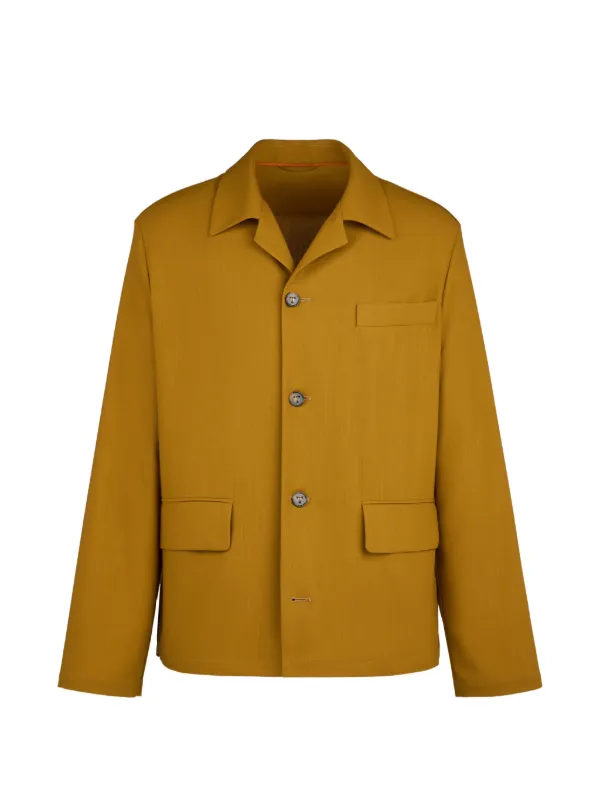 Tod's Overshirt in Wool in Yellow