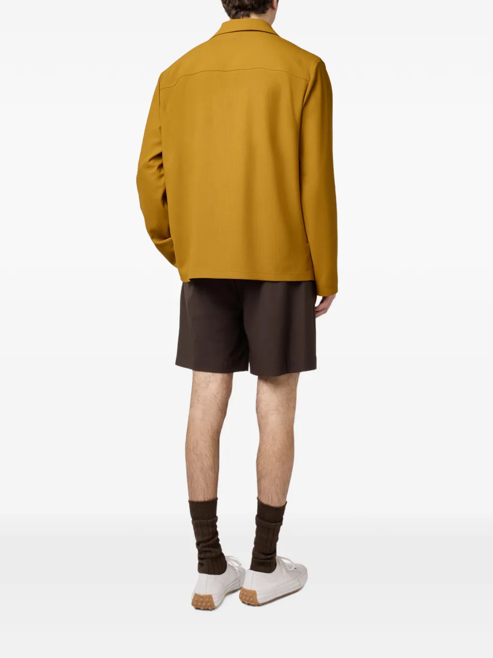 Tod's Shirtjack met klepzak en knopen Geel