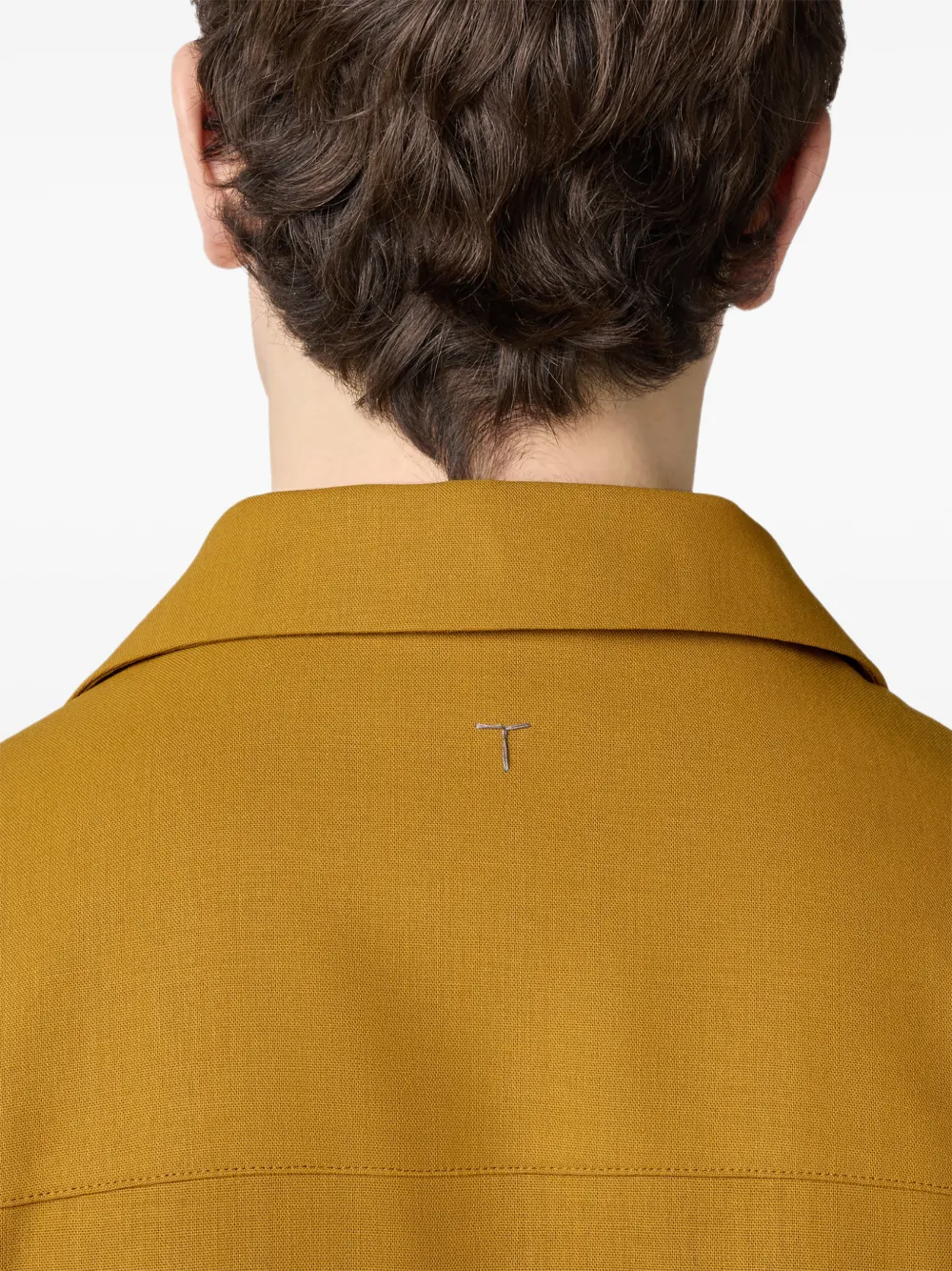 Tod's Shirtjack met klepzak en knopen Geel