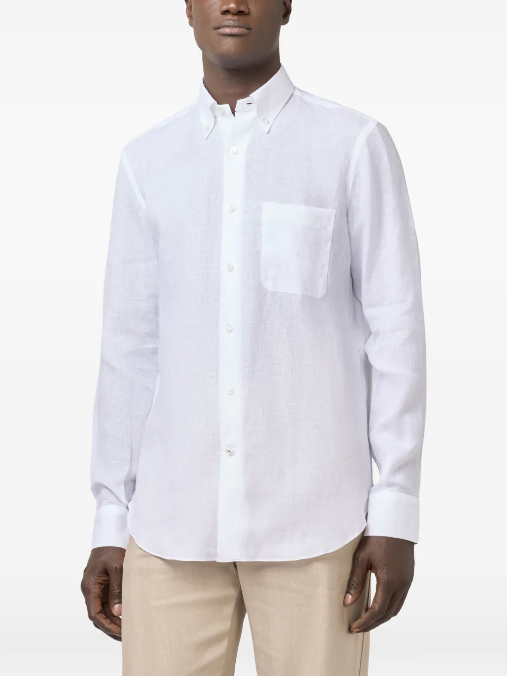 Tod's Chest-pocket Shirt in White, view 2