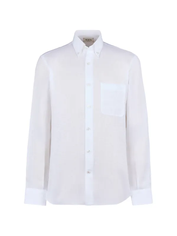 Tod's Chest-pocket Shirt in White