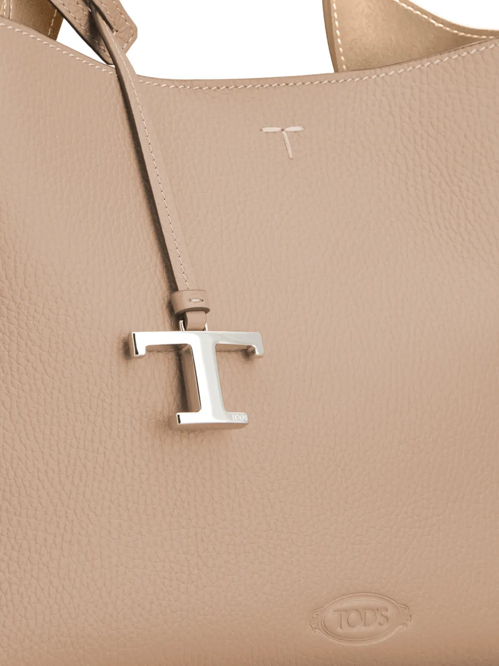 logo charm top handle tote bag