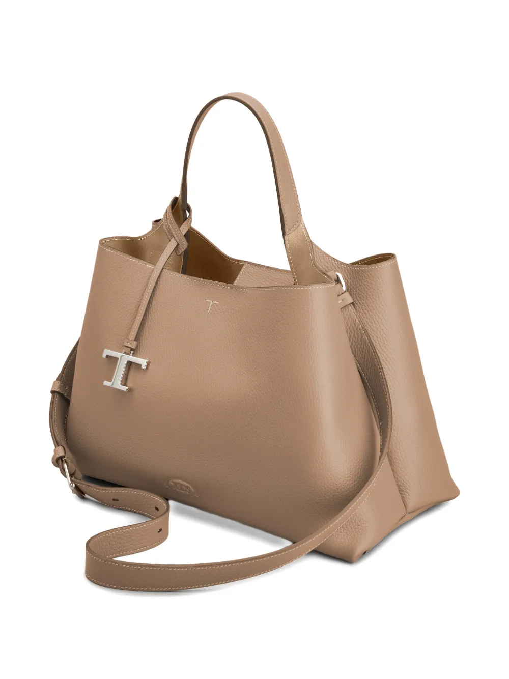 logo charm top handle tote bag