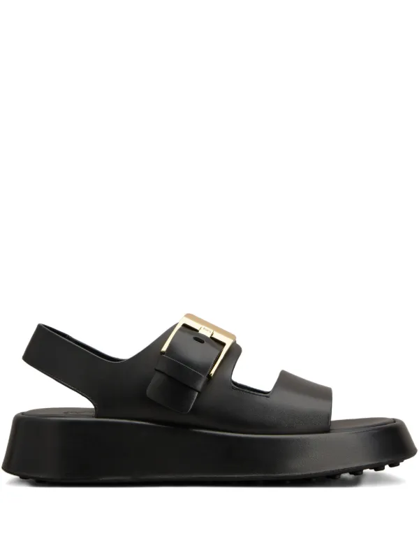 Tod's バックルストラップ サンダル | ブラック | FARFETCH JP