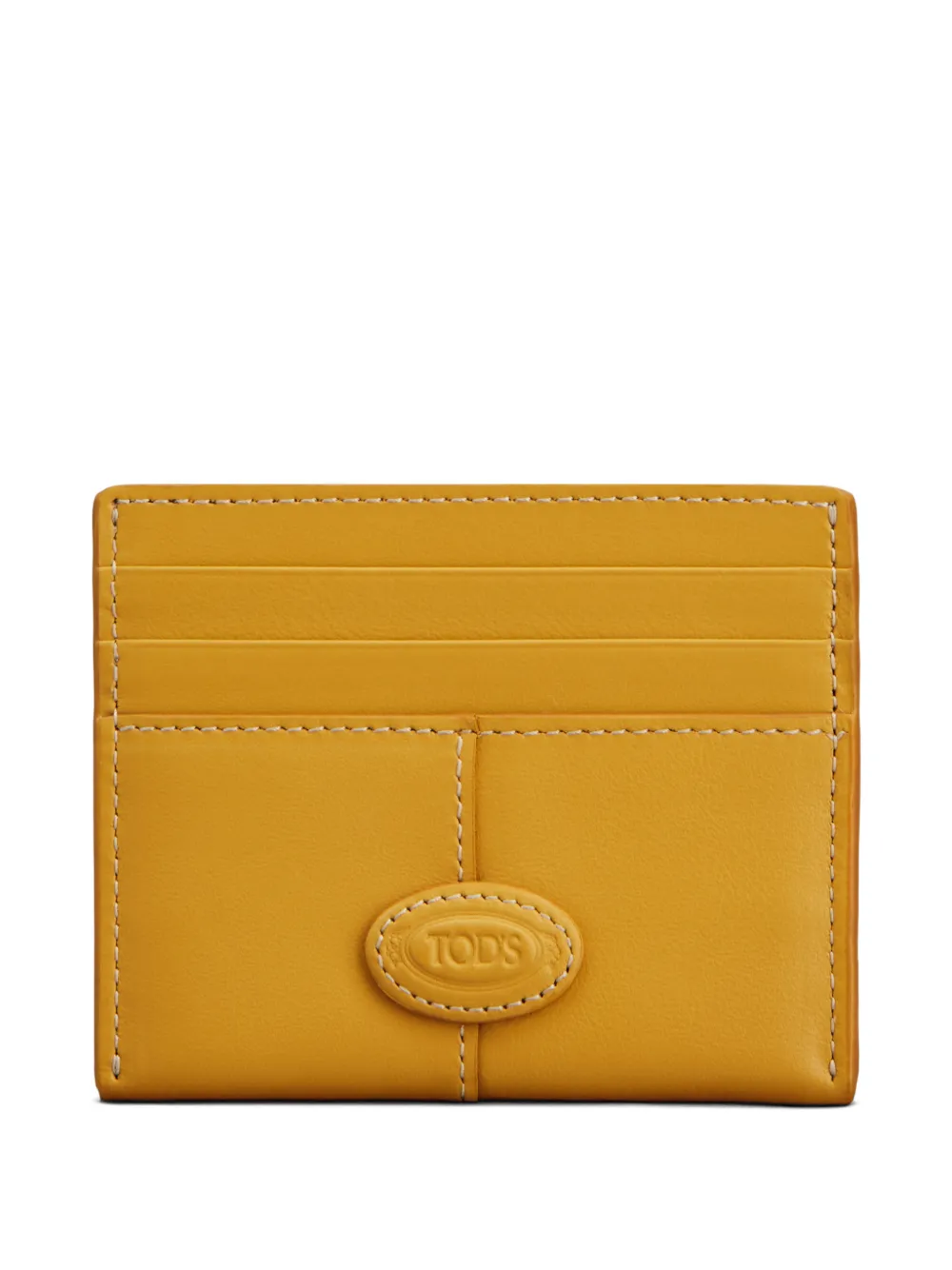 Tod's debossed-logo cardholder - Giallo
