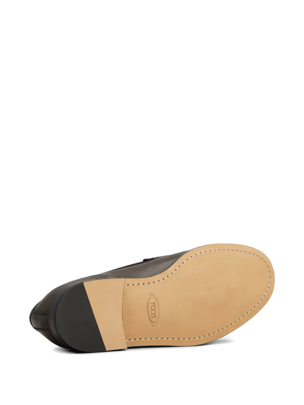 Tod's Cuoio 96L loafers met stikseldetail Bruin