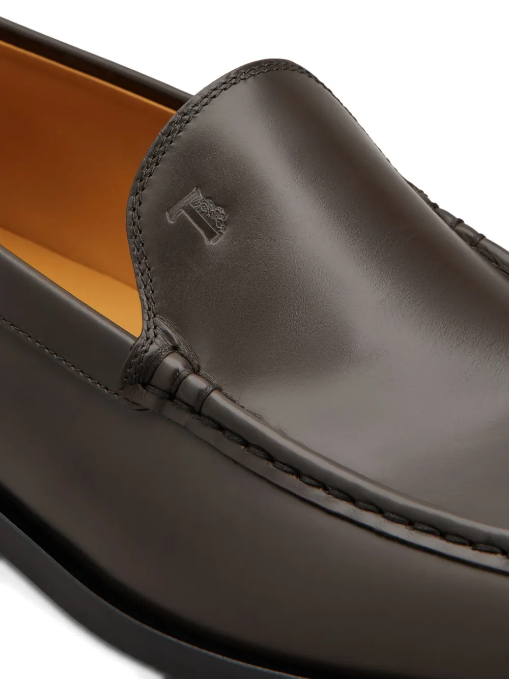 Tod's Cuoio 96L loafers met stikseldetail Bruin