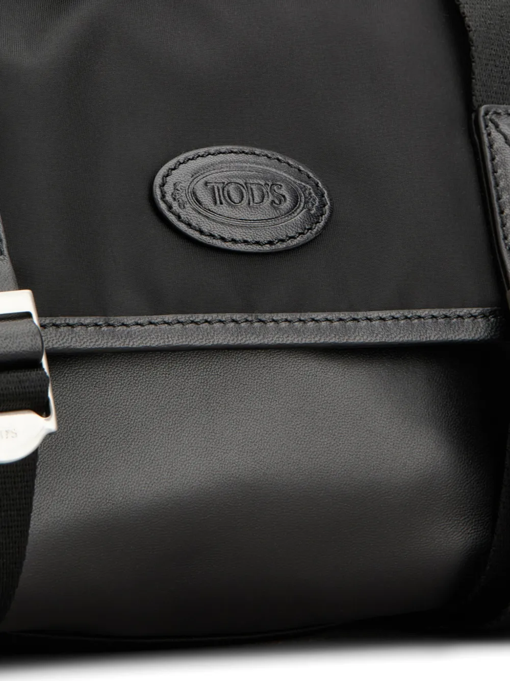 Tod's Messengertas met gesp Zwart