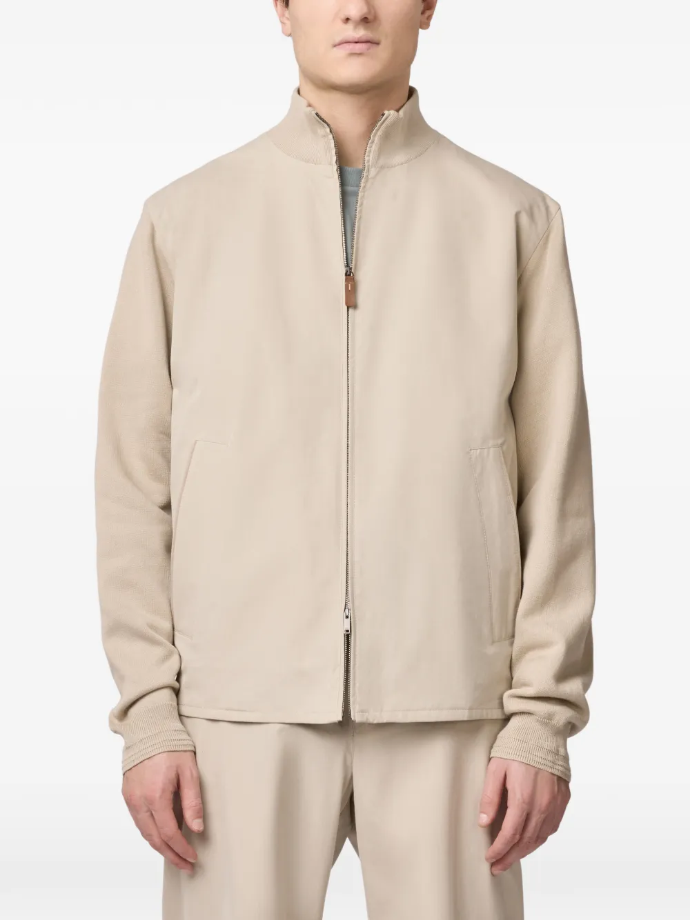 Tod's Bomberjack met rits Beige