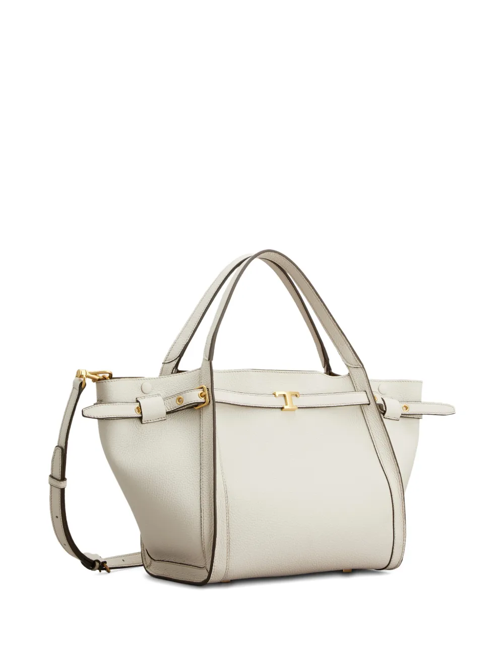 Tod's Logo Strap Tote Bag - Neutrals 