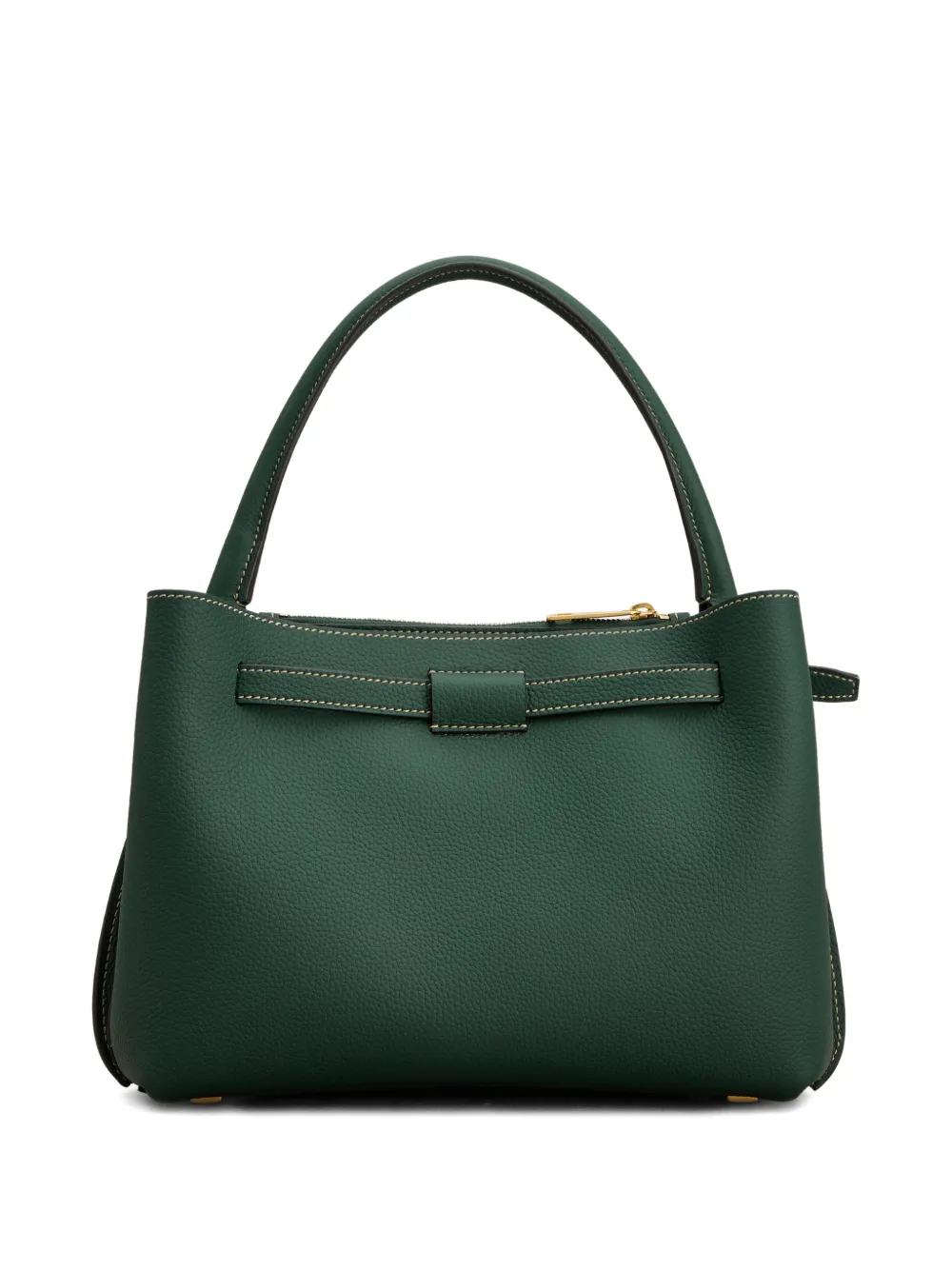 Tod's T Signature Mini Handbag in Leather in Green, view 2