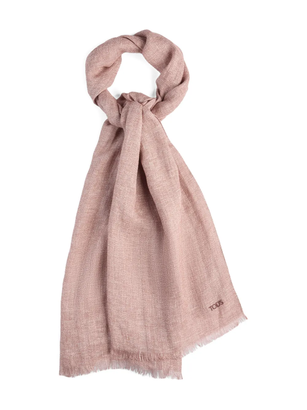 Tod's frayed scarf - Pink