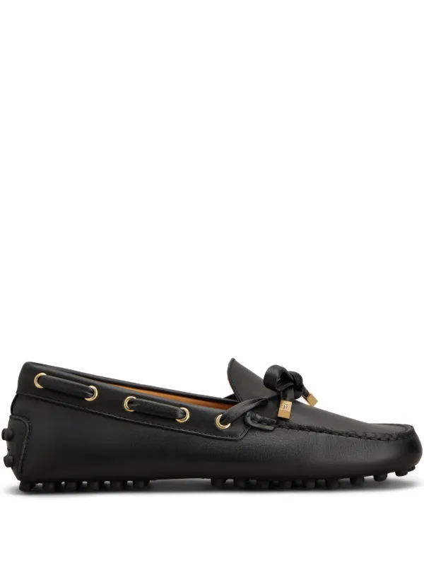 Tod's ゴンミーニ リボンローファー | ブラック | FARFETCH JP