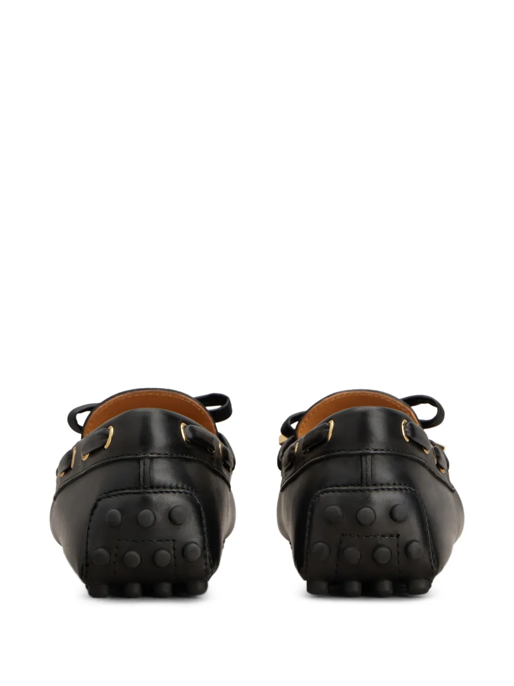 Tod's Gommino loafers met strikdetail Zwart