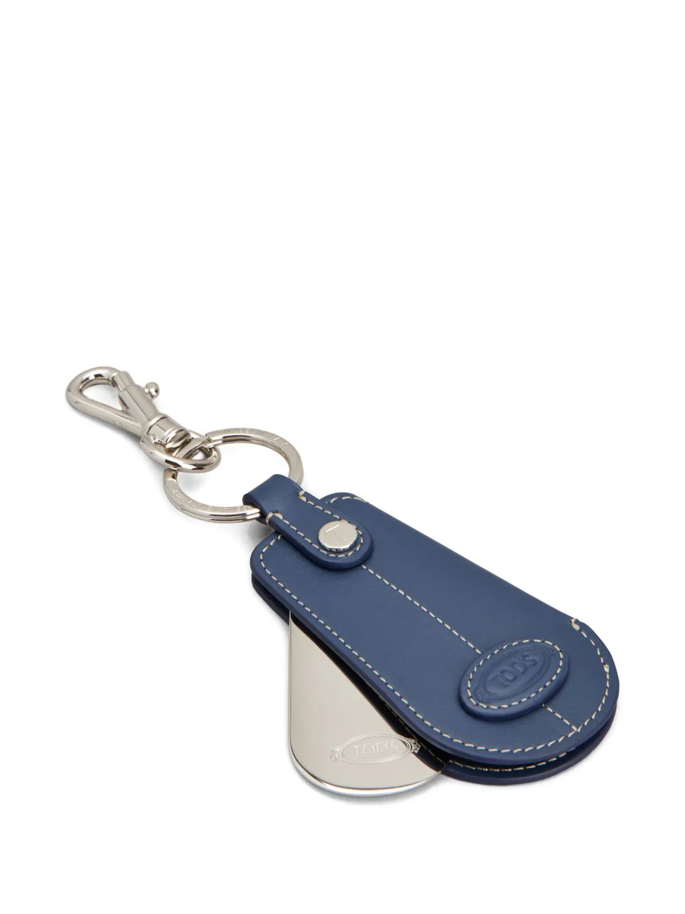 Tod's topstitched logo keyring | Image 2