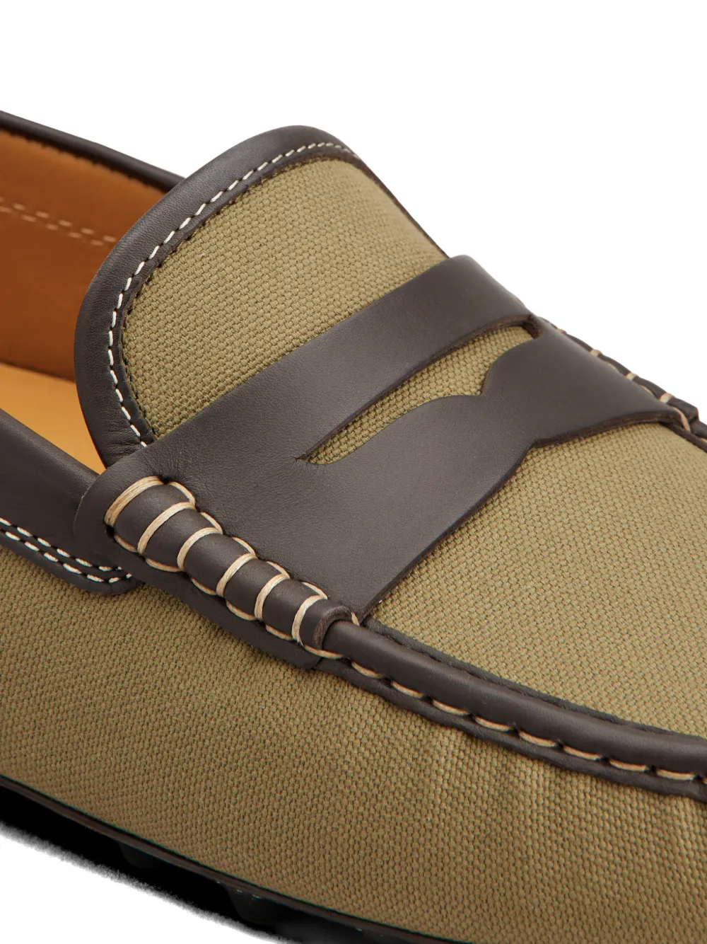 Tod's Gommino canvas loafers Groen