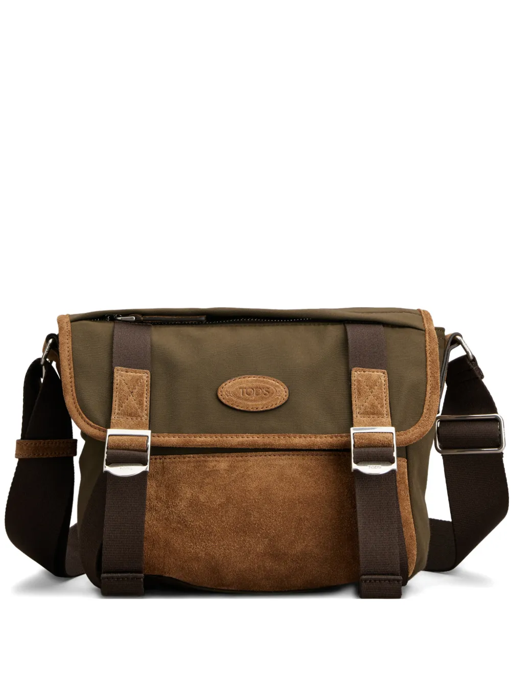 Tod's buckle messenger bag - Green