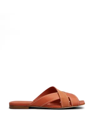Tod's クロスストラップ サンダル | ブラック | FARFETCH JP