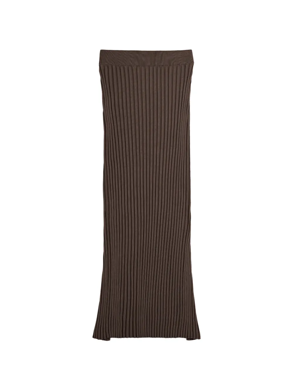 Tod's ribbed midi skirt - Brown